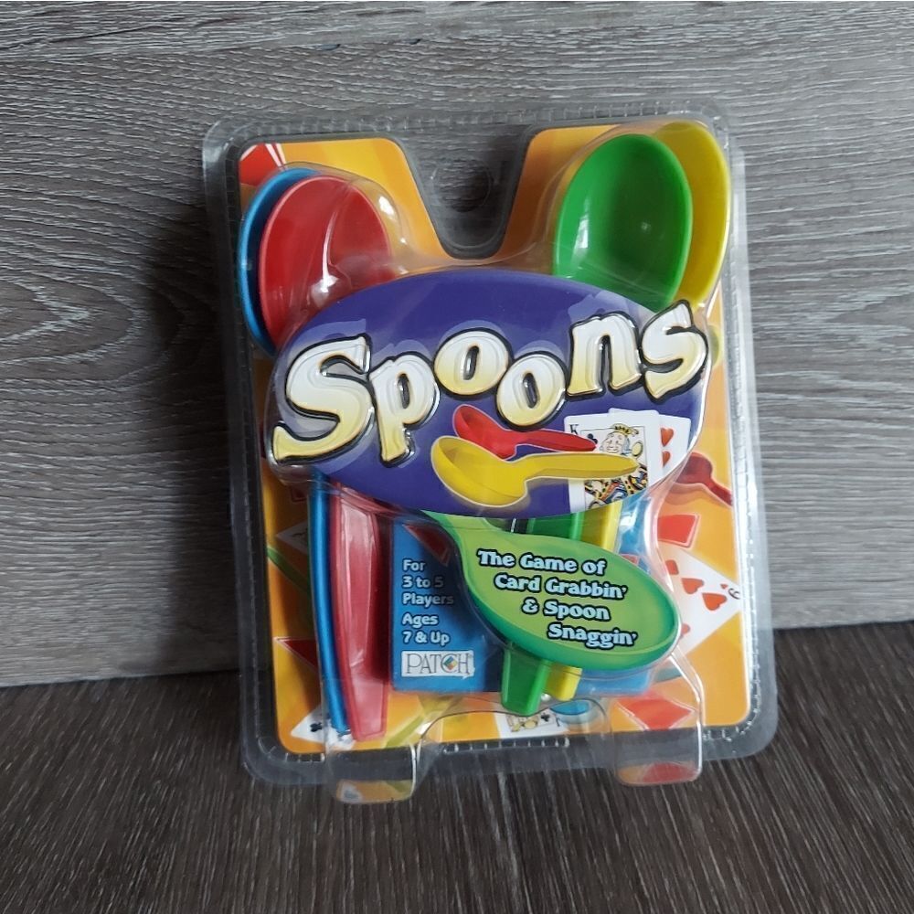 New Patch Spoons The Game Of Card Grabbin & Spoon Snaggin Family Night 3-5 plyrs
